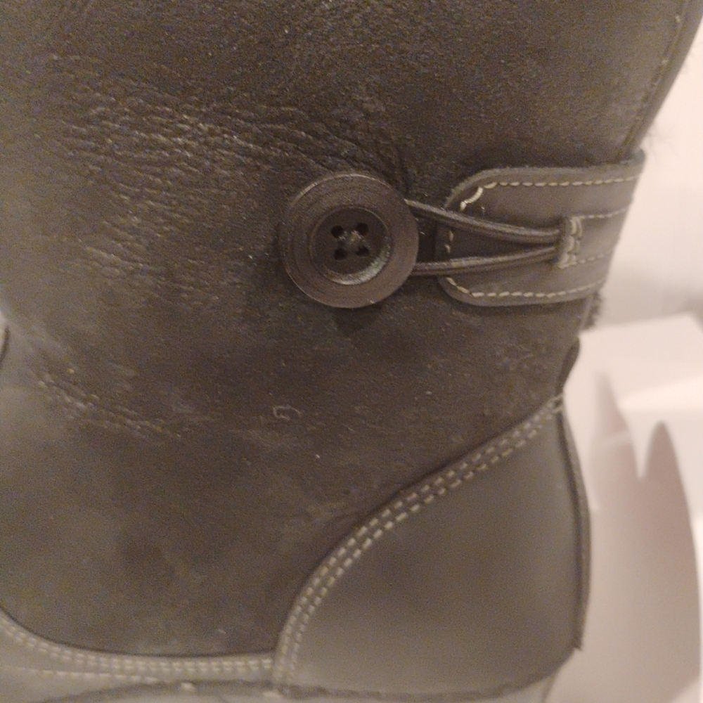 Dansko Women's Black Harper Leather Shearling Ankle Boots Size 41/ US 10.5 -11 - Picture 2 of 9